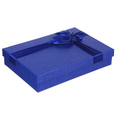 Коробка подарочная с бантом, 29х20х5,5 см, 4 цвета, арт.2111