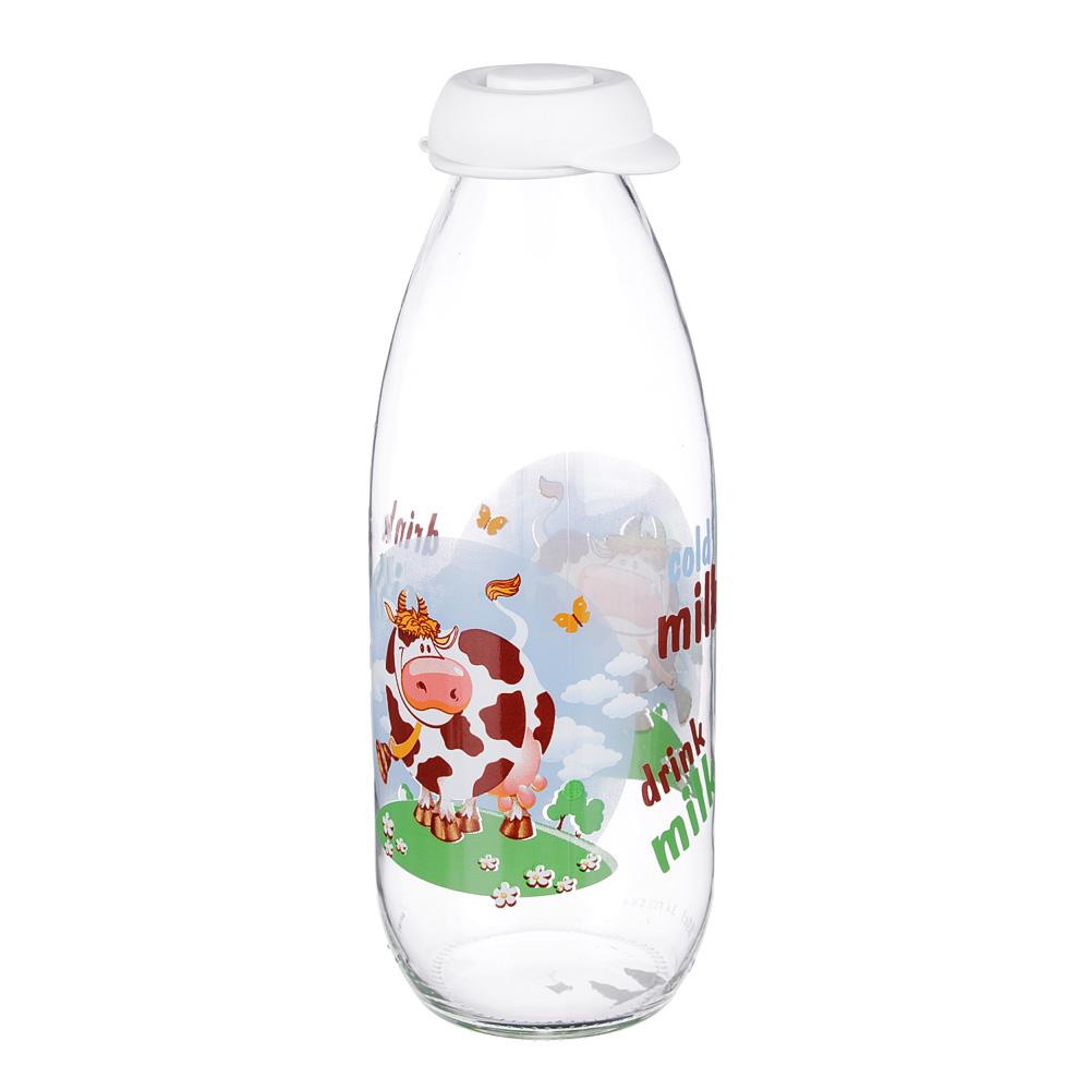 HEREVIN Милки Бутылка для молока 1000 мл, стекло, 111708