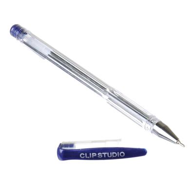 Ручка шариковая синяя, пластик