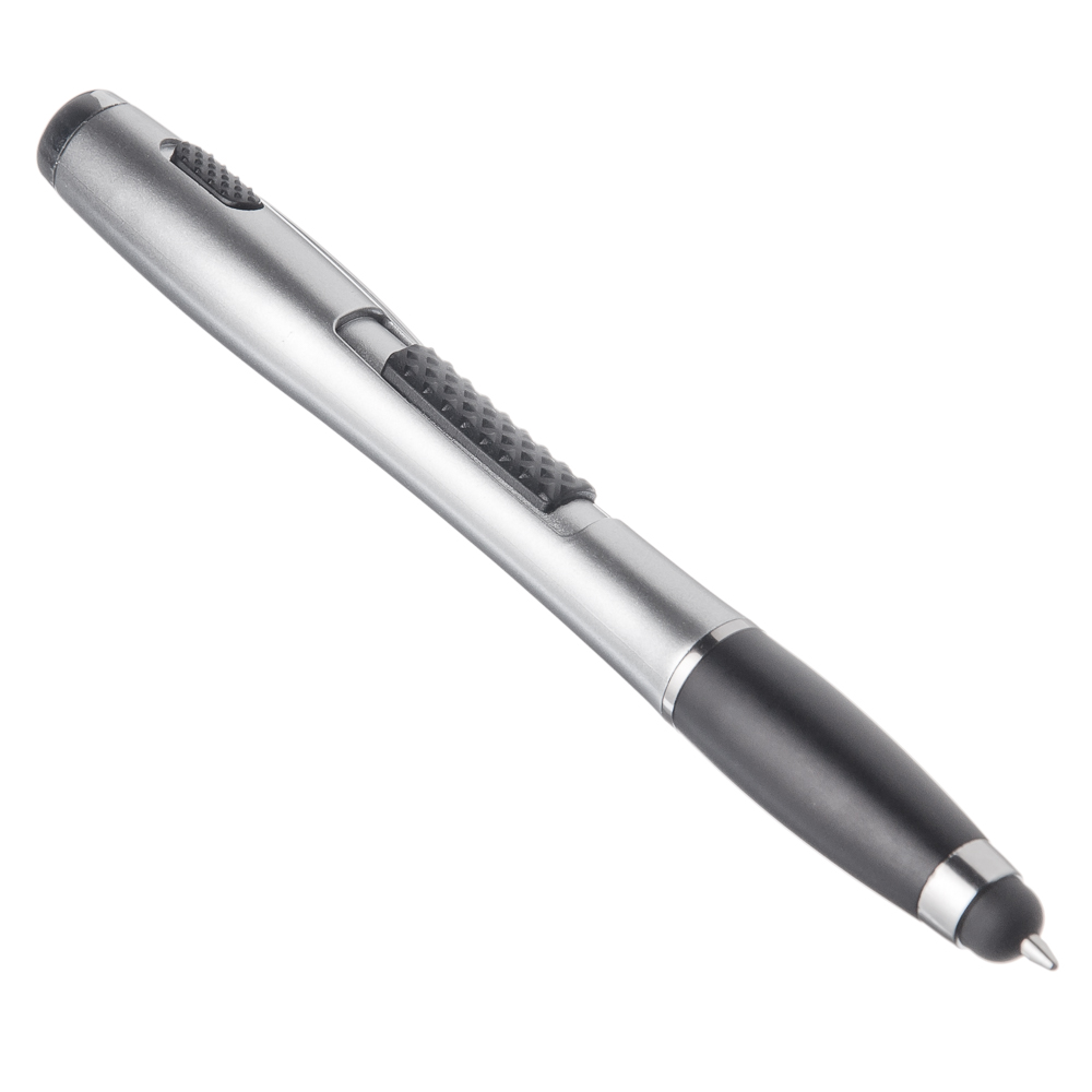 Ручка 3 в 1 (ручка, стилус, фонарик), пластик, 13,5см