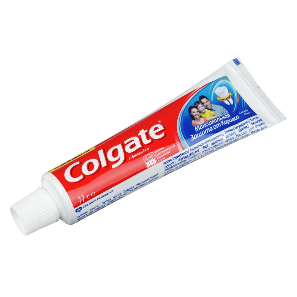 Зубная паста COLGATE Максимальная защита от кариеса Свежая мята, 50мл,арт.188189266/188189275