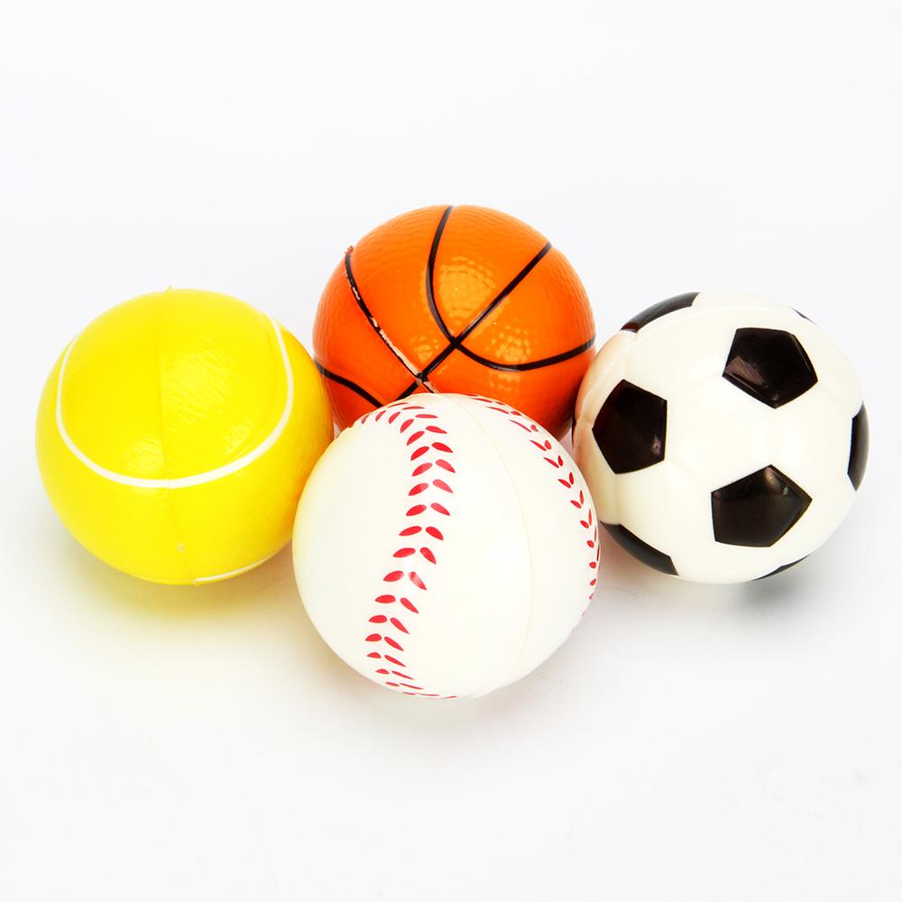 Мяч Спорт, ПВХ, 7,6см, 4 дизайна