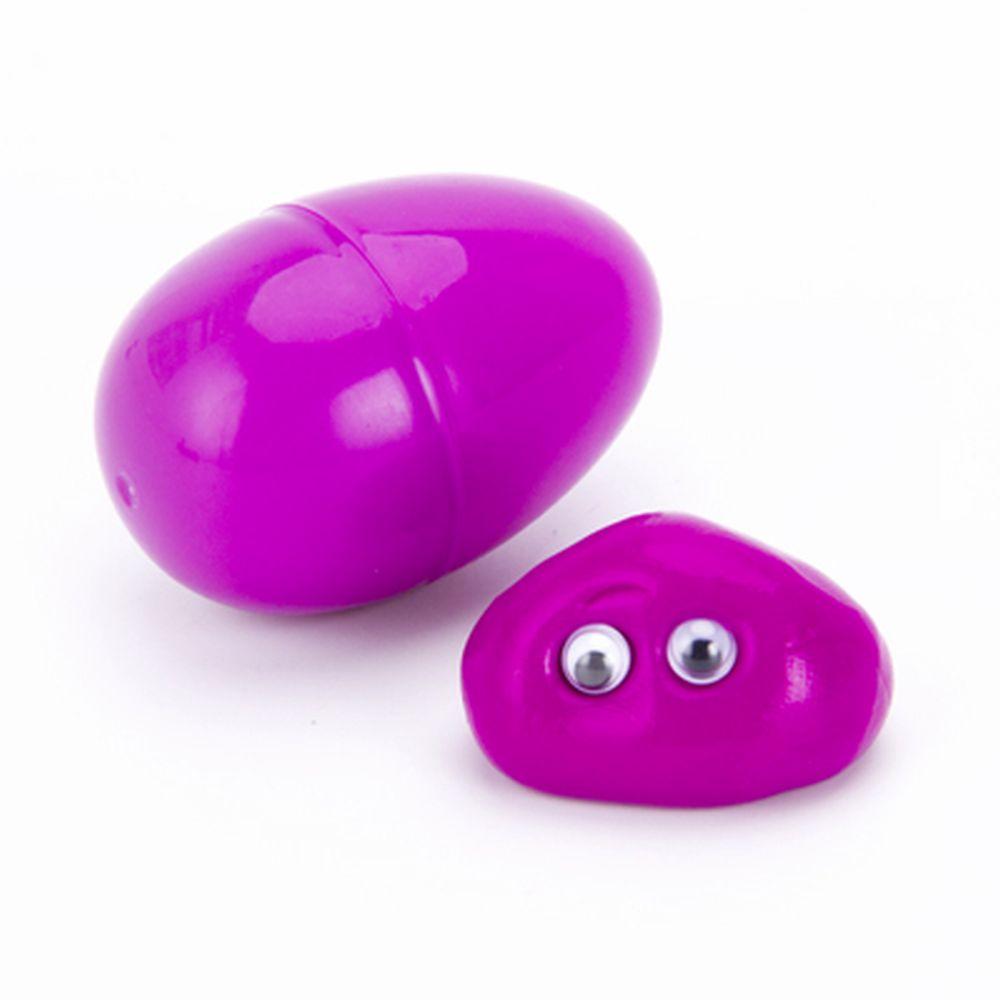 Масса для лепки Жвачка для рук в яйце полипропилен, силикон, 14г + глазки, 6 цветов