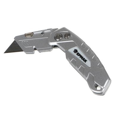 ЕРМАК Нож, 18 мм, складной, двухкомпонентная рукоятка, сменное лезвие, пластик, углеродистая сталь