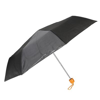 Зонт мужской, механика, сплав, пластик, полиэстер, 8 спиц, 55см, черный, 3375В
