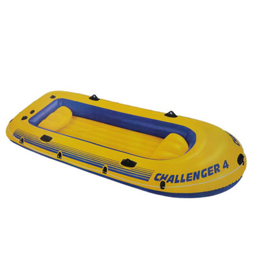 INTEX Лодка надувная Challenger 3 Set 3 камеры, 295x137x43см, до 300кг, весла/насос/2 подушки 68370