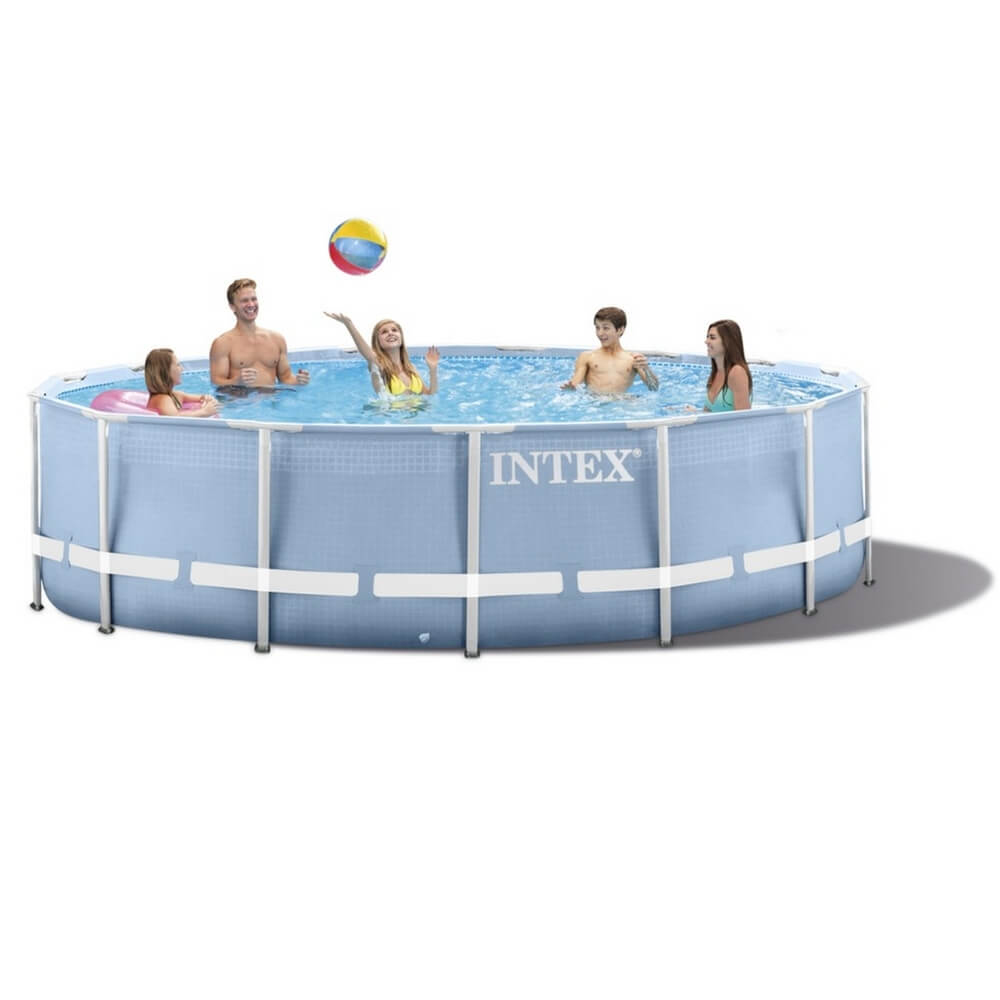 INTEX Бассейн каркасный призматический, 457х122 см, встроенный фильтр-насос, 26726