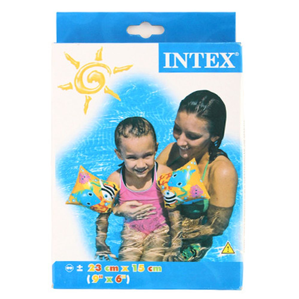INTEX Нарукавники Забавные рыбки, для 3-6 лет, 23*15см, 58652