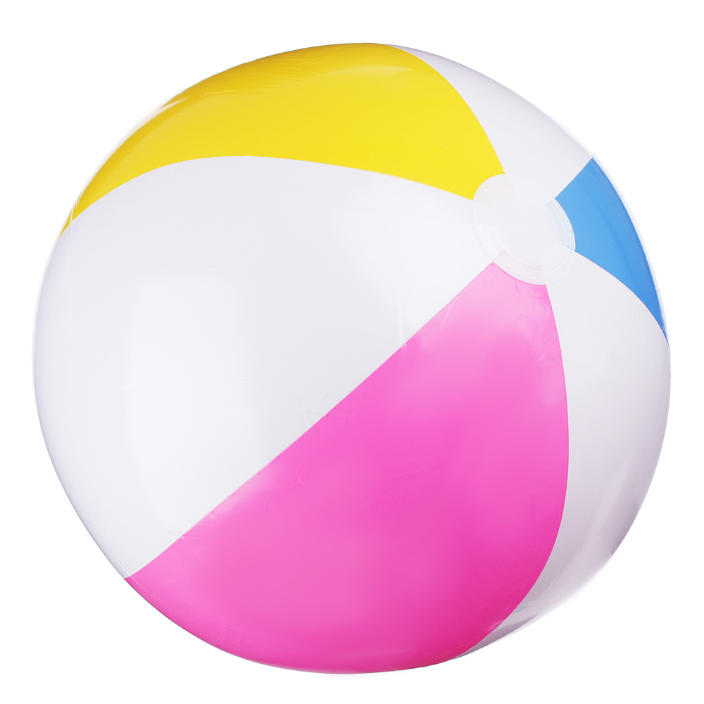 INTEX Мяч пляжный надувной 61см, Дольки, 59030