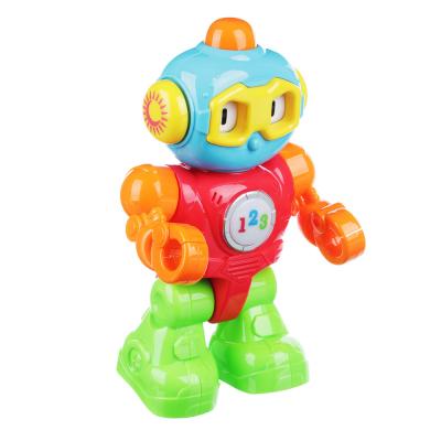 ИГРОЛЕНД Игрушка интерактив. обучающая в виде робота, свет, звук, 2АА, пластик, 21х24х8,5см