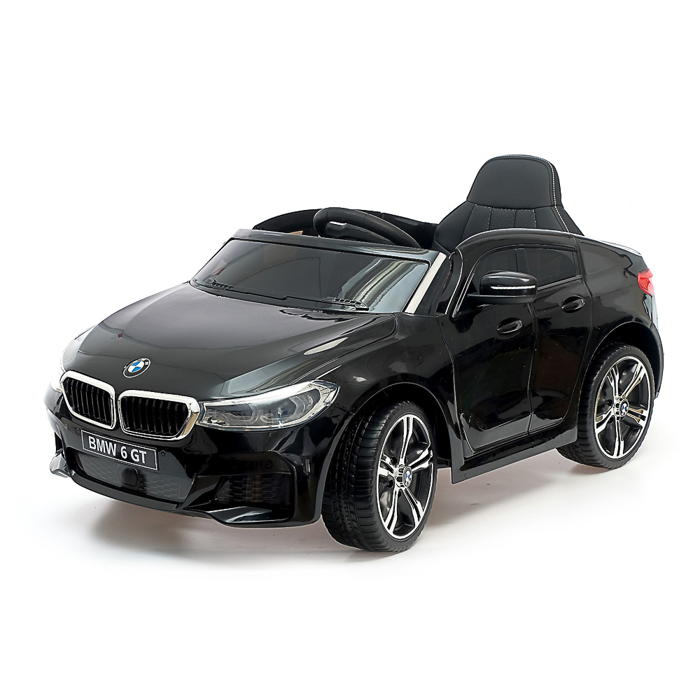 Электромобиль BMW 6 Series GT, 106х64х51см, пластик, EVA колеса, кожа, черный