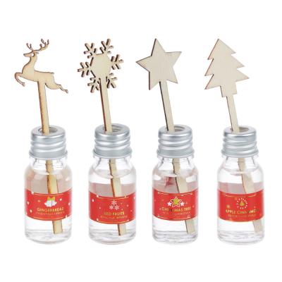 LADECOR Аромадиффузор с палочками и декором Merry Christmas, 10мл, 4 аромата