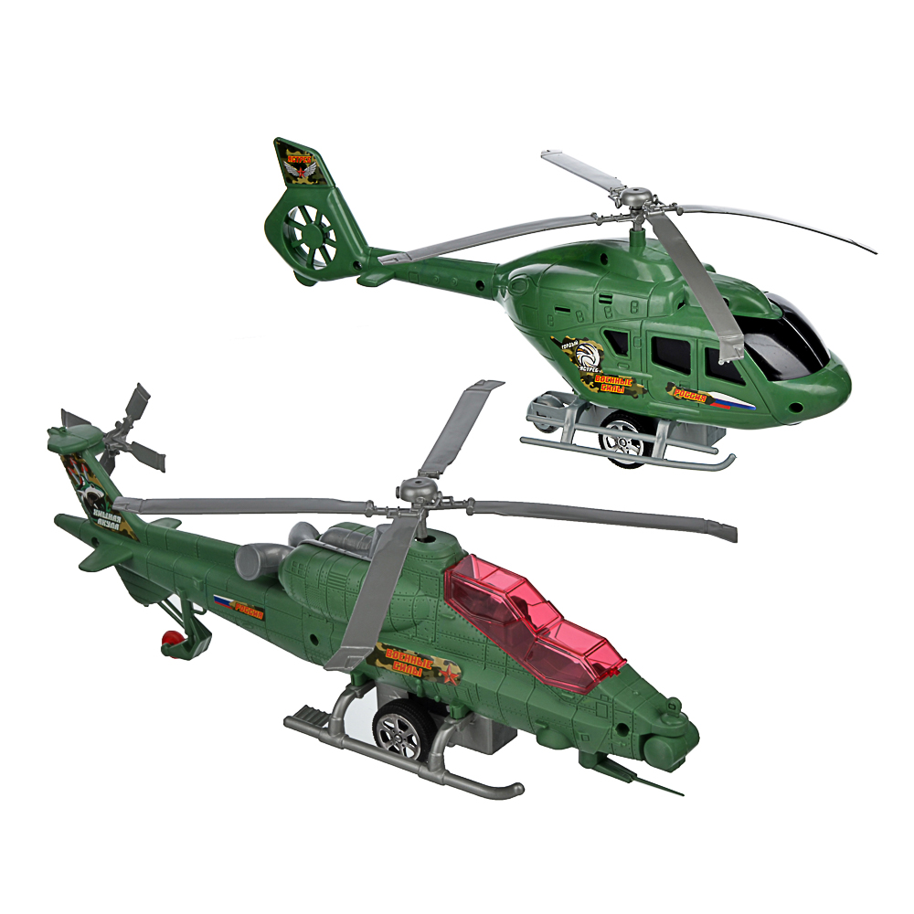 ИГРОЛЕНД Вертолет с механическим стартером, PP, 29-30х10-, 2 дизайна