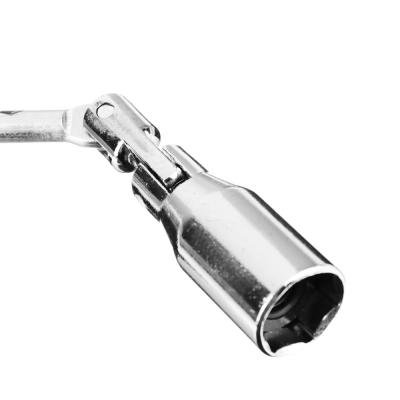 ЕРМАК Ключ свечной, с карданным шарниром, 21 мм (желтый цинк/хром)
