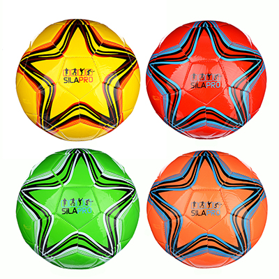 Мяч футбольный 2 сл, р.5, 22см, PU, 4 цвета  арт.503