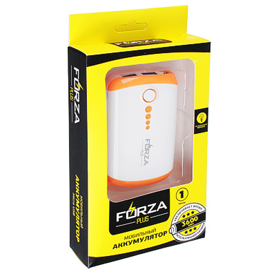 FORZA Аккумулятор мобильный, 3600-4000мАч, 1A, Micro USB, 3 цвета