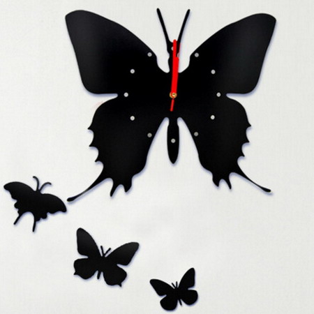 Настенные часы T5424 бабочки