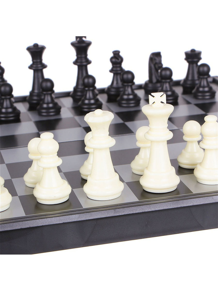Набор игр 3 в 1 (магнитные шашки, шахматы и нарды) 24х24см, пластик, металл, SC56810