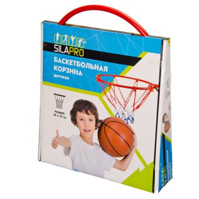 SILAPRO Набор баскетбольный (корзина d32см, насос, мяч d16см, болты для установки), металл, ПВХ