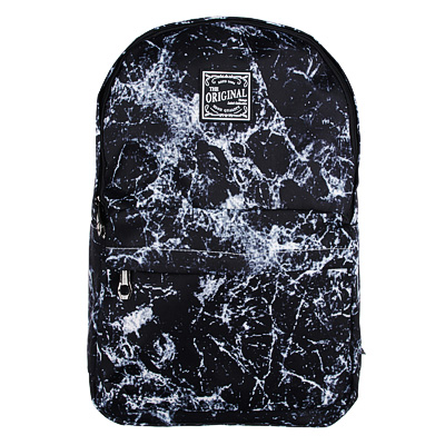 Рюкзак подростковый 45x32x15см, 1 отд, 3 кармана, нейлон, серый с рисунком