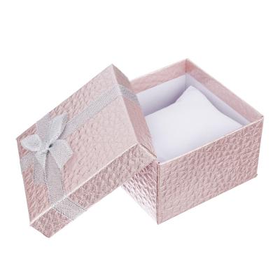 Коробка подарочная с бантом, блеск, 8,5х8,5х5,5 см, 6 цветов