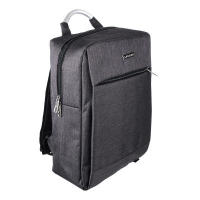 Рюкзак подростковый 42x30x15см, 1 отд., накладной карман, метал.ручка, полиэстер под ткань, черный