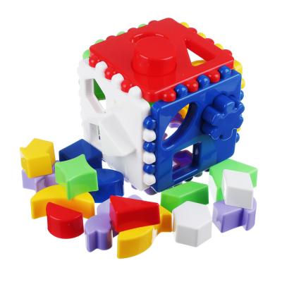 РЫЖИЙ КОТ Логический куб большой, пластик, 12х12х12см, И-3929