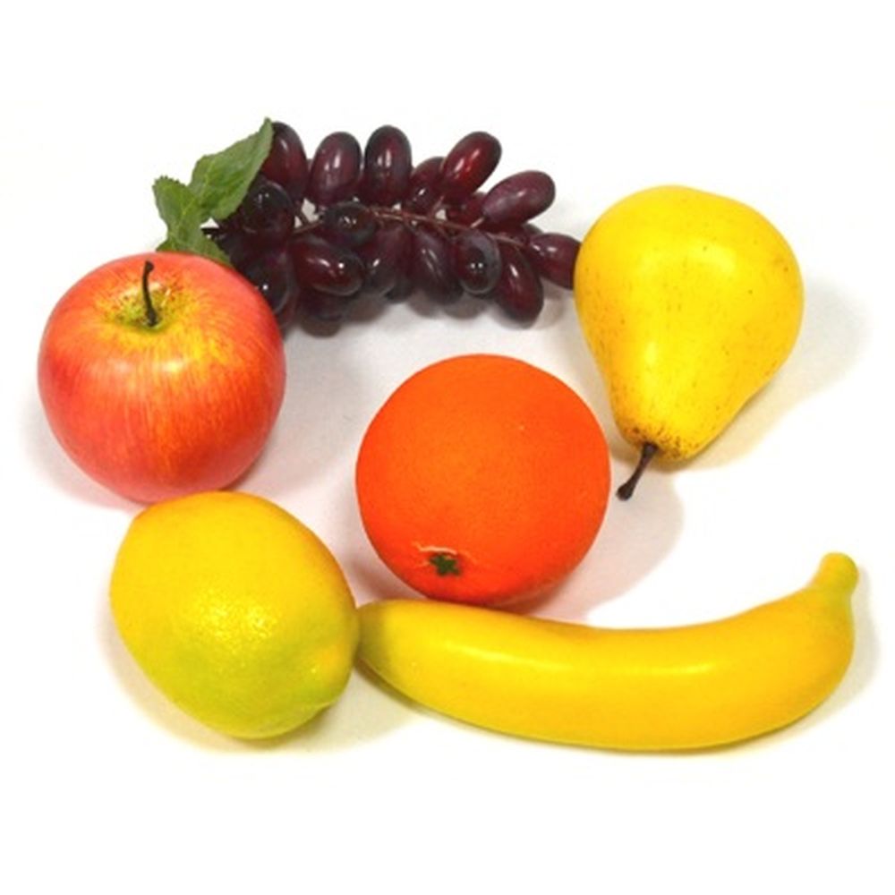 Набор фруктов 6шт, пластик, 6 дизайнов