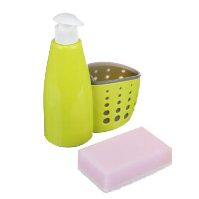 VETTA  Диспенсер для мыла с губкой в комплекте, пластик, 16х7х19см
